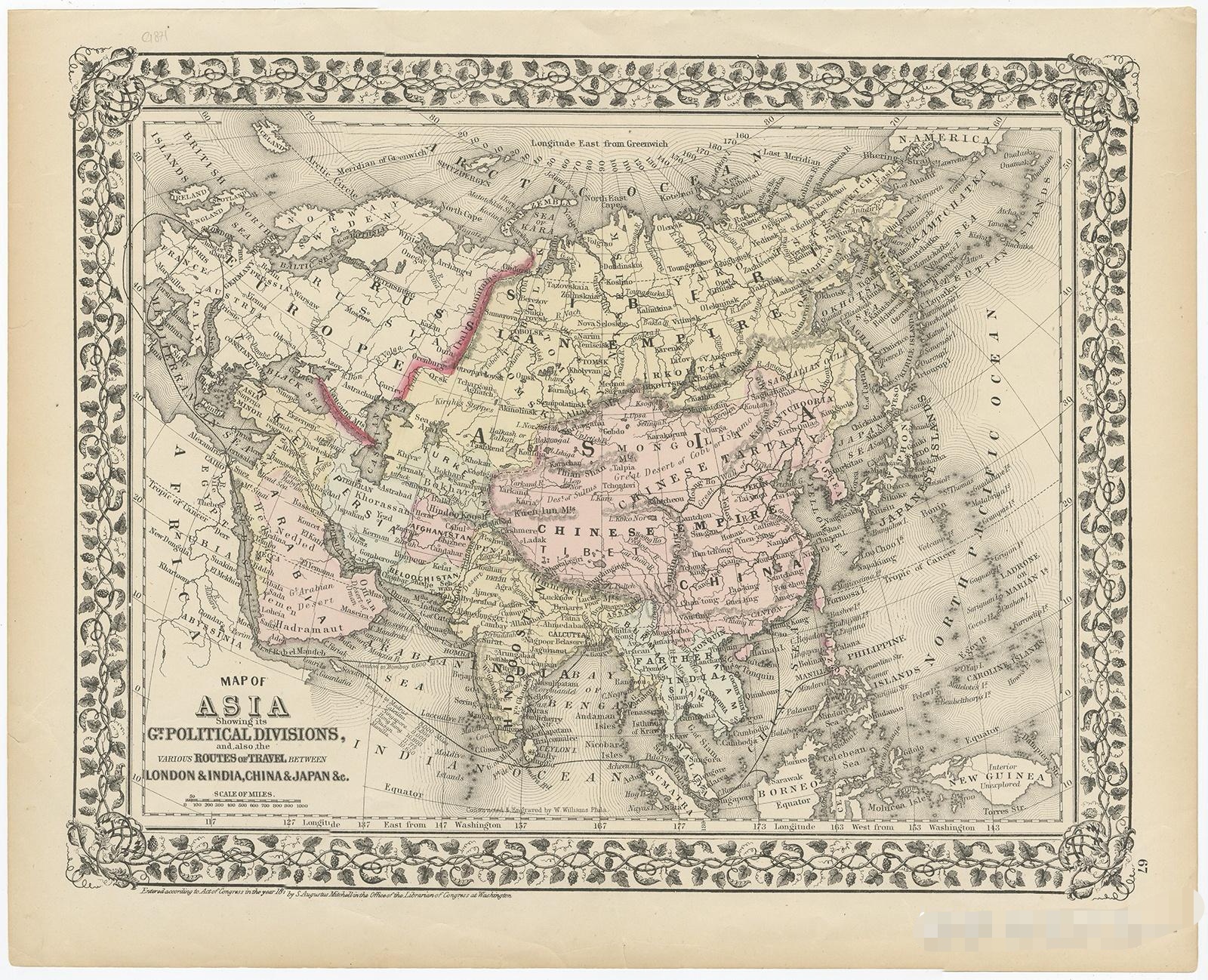1740年德国制作的中国地图